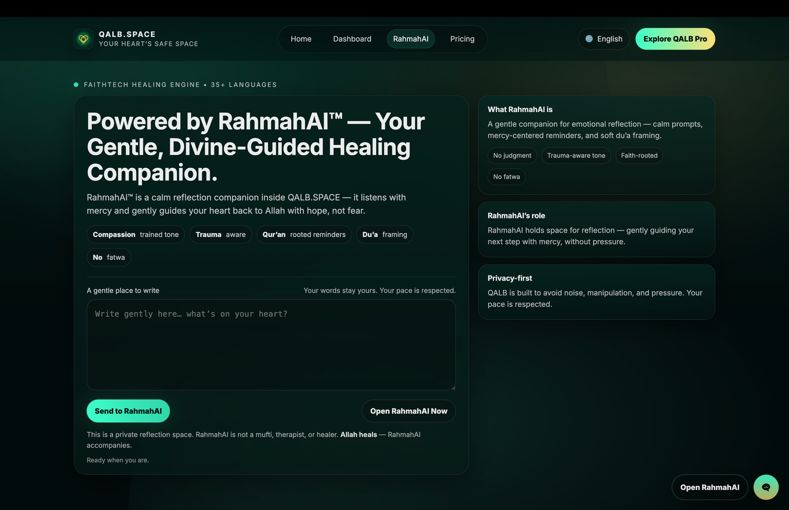 RahmahAI screenshot